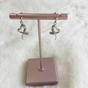 Sterling Silver Heart Drop Earrings